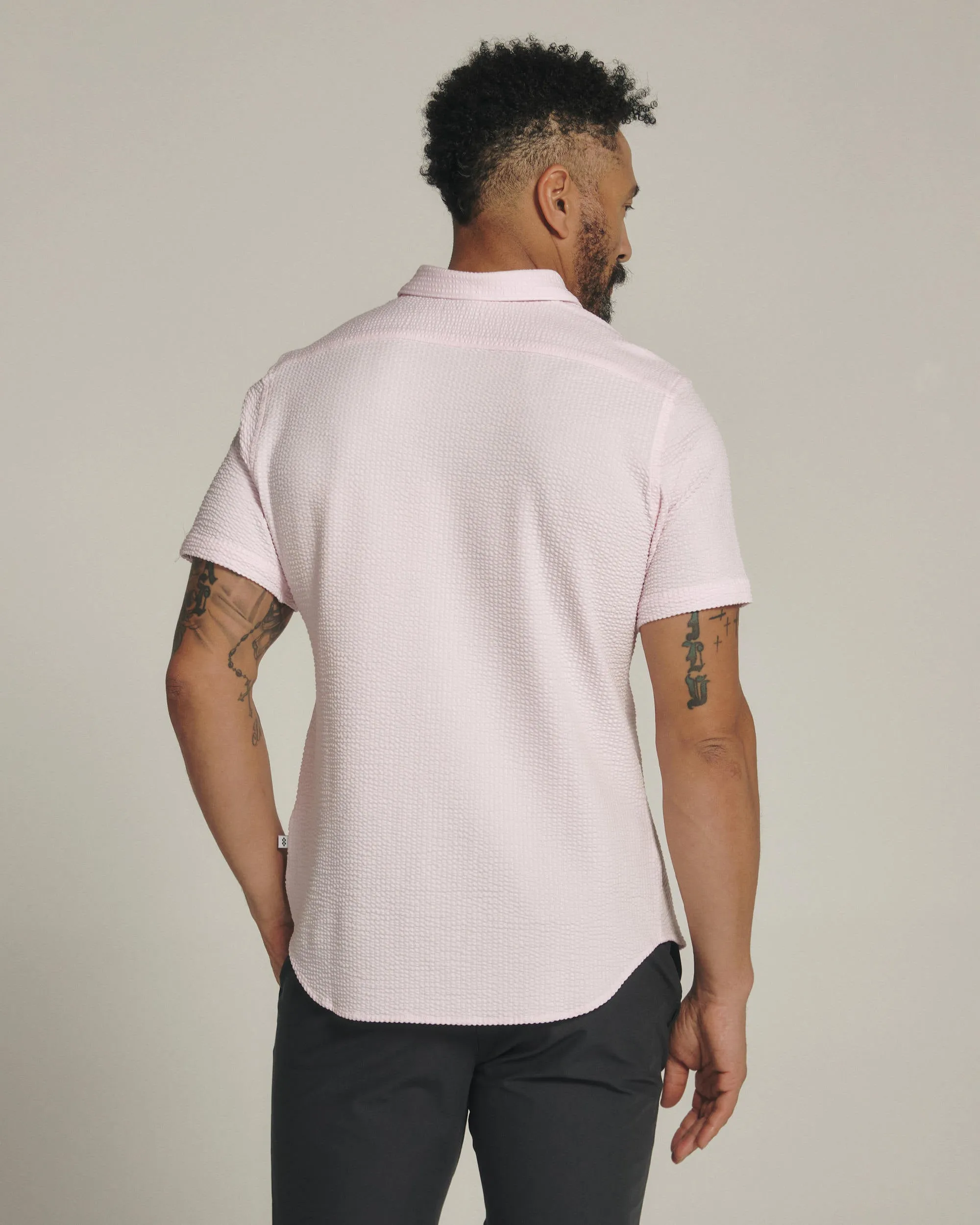 7 Diamonds Bennet Short Sleeve Shirt in Pink
